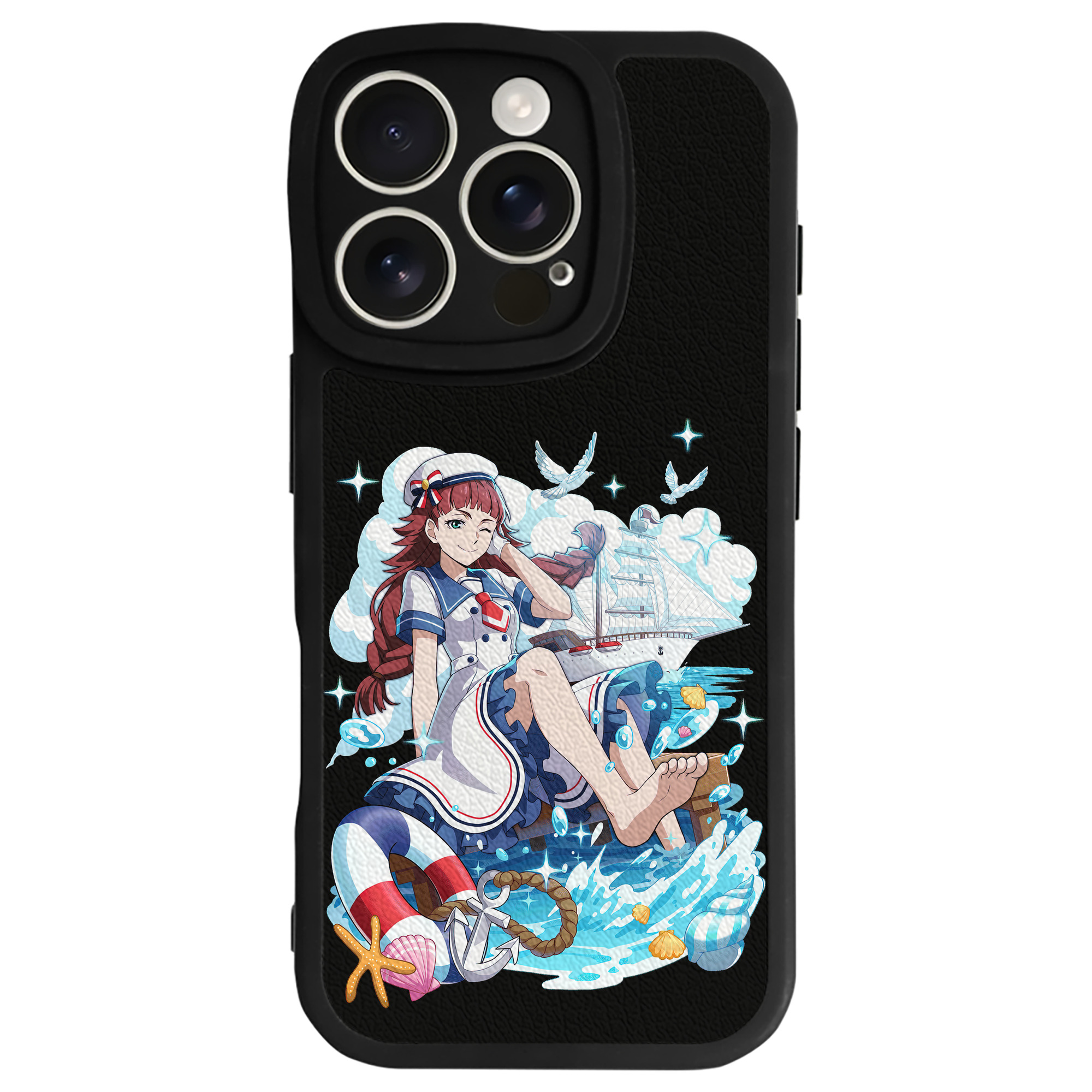 （画像用） 文豪ストレイドッグス Bungo Stray Dogs 【iPhone 16シリーズ対応】シリコンスマホケース（レザー調） 材質：シリコン